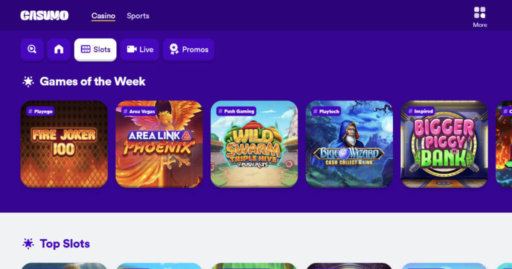 Independent slot site - Casumo