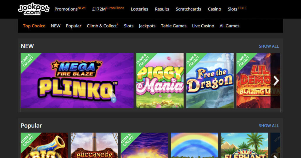 Recommended independent casino UK - Jackpot.com